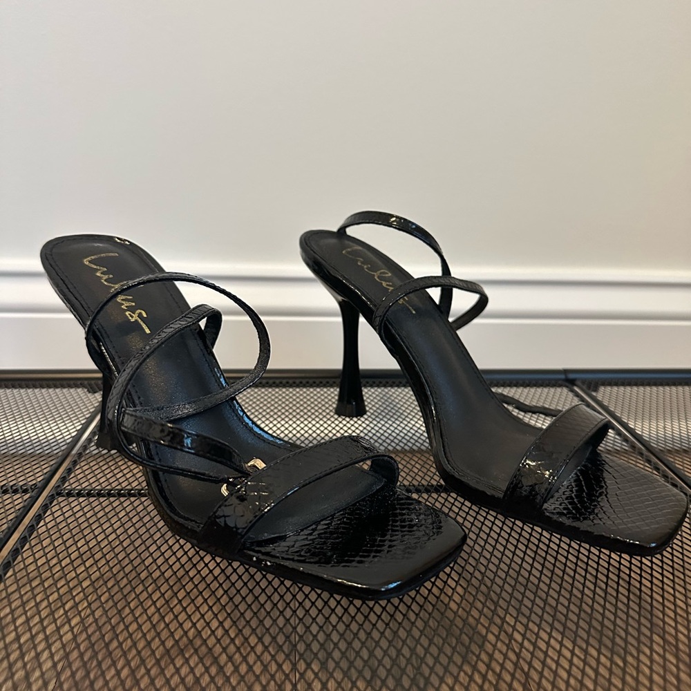 Black Strappy Heels